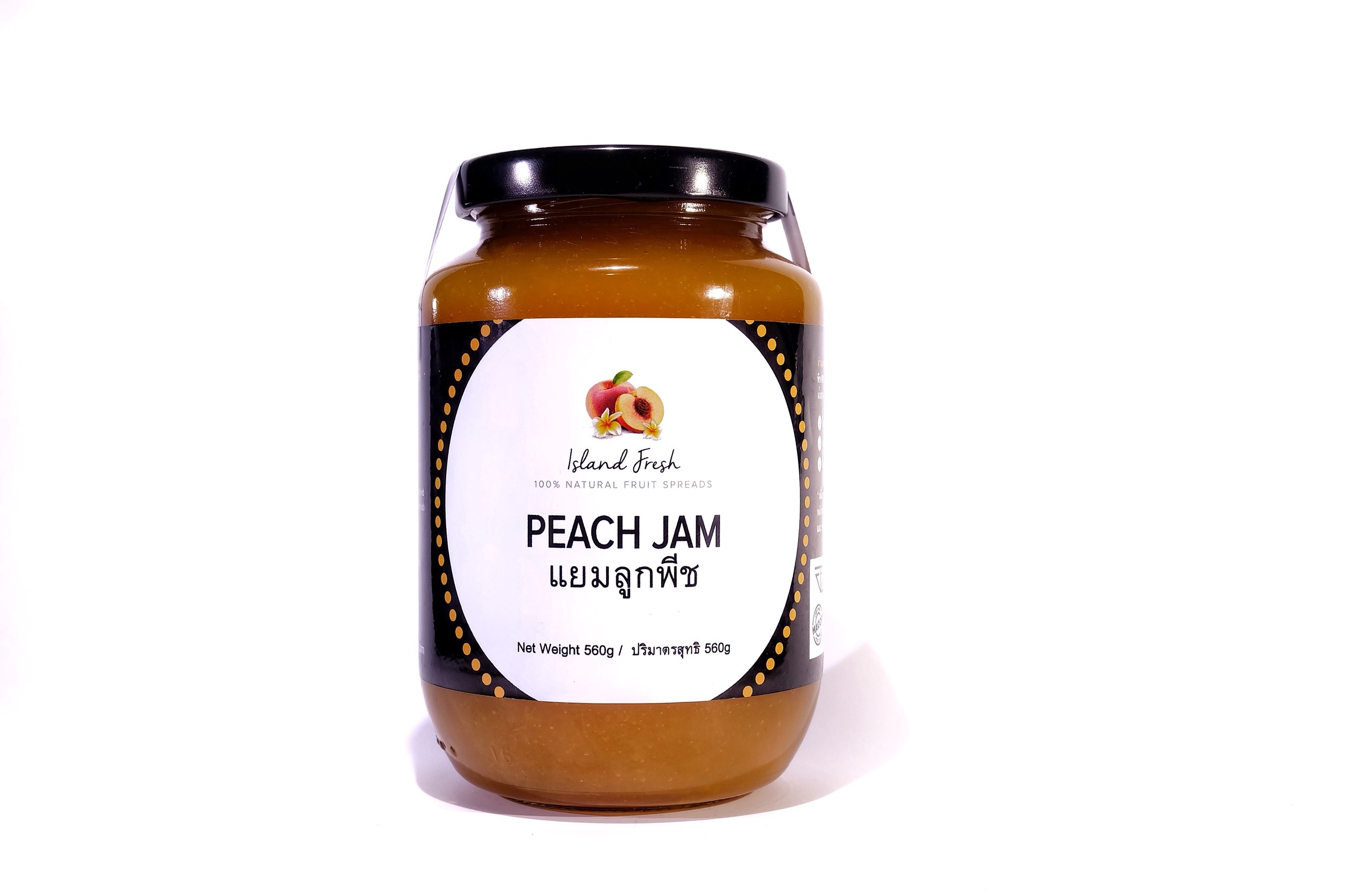 Peach Jam 'Island Fresh'/ 560g Jar Phuket Food